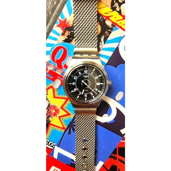 Swatch Watch SISTEM MECHE YIS418M 2018 Sistem51 Irony New In Box Milanese Band - Picture 4 of 14